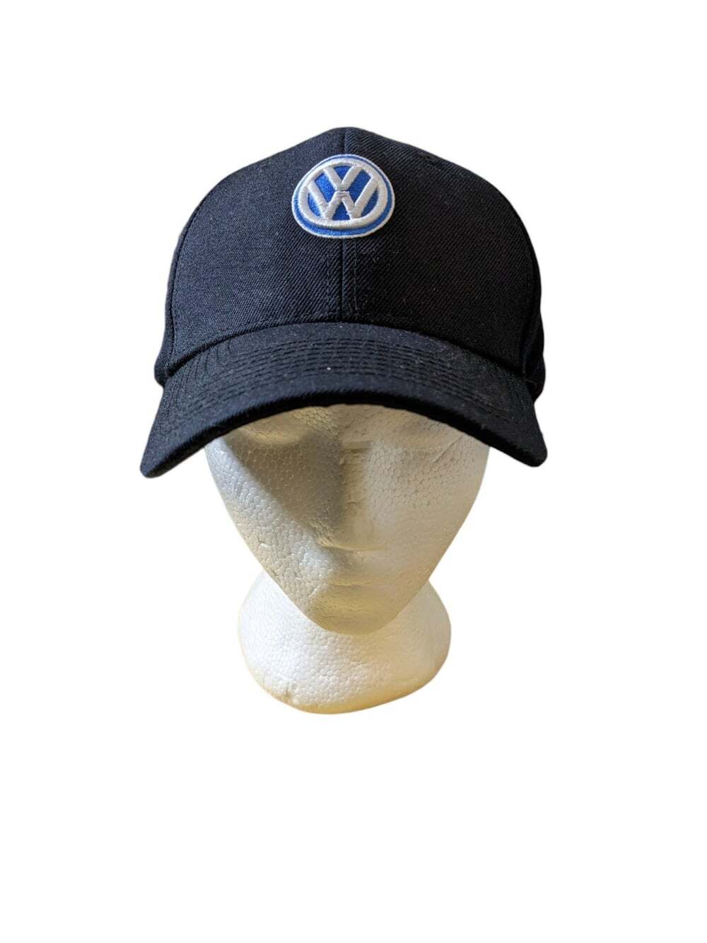 Volkswagen Hat Cap Strap Back One Size Black Unisex Car Logo Baseball Wool Blend